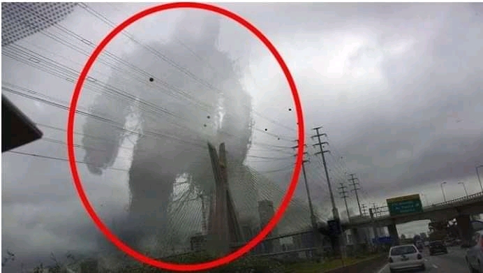  South Africa The Residents Of Soweto left traumatized after a human like cloud spotted walking on the sky