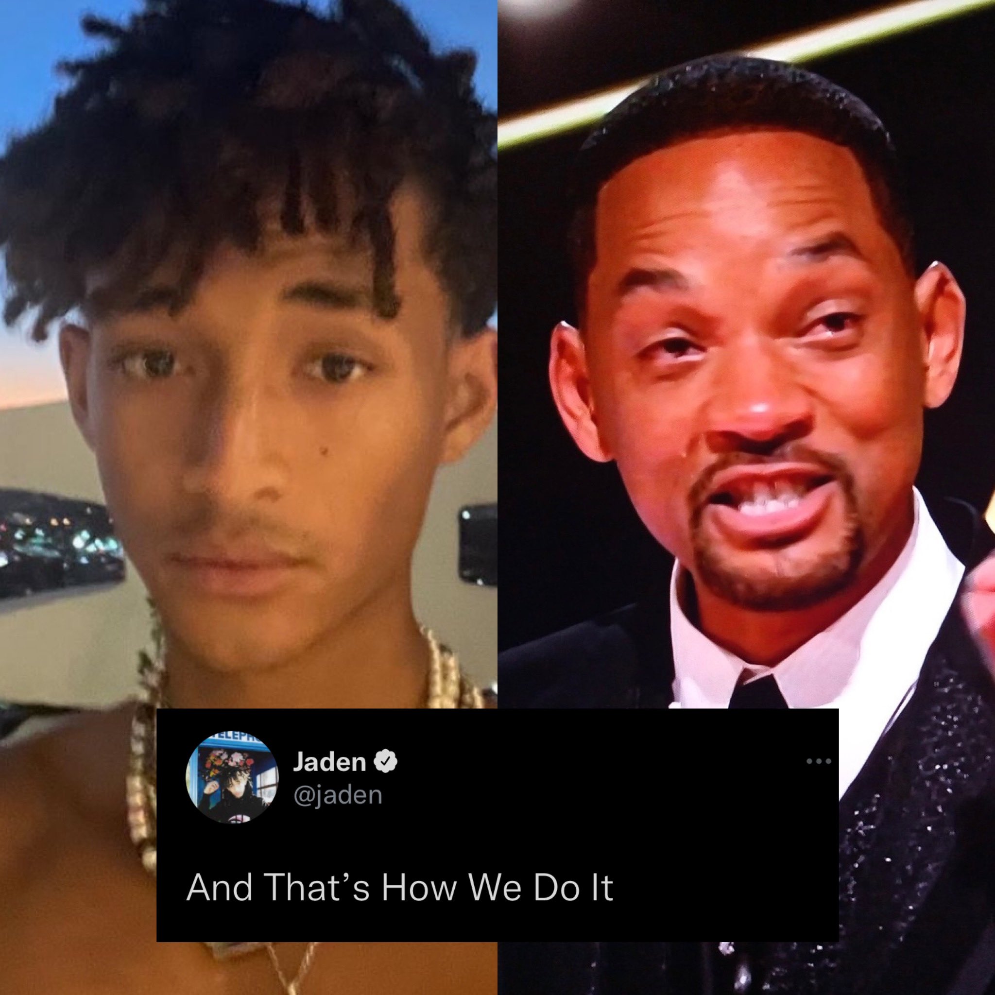  Jaden Smith Tweets ‘That’s How We Do It’ After Dad Will Smith’s Oscar Win and Chris Rock Smack.